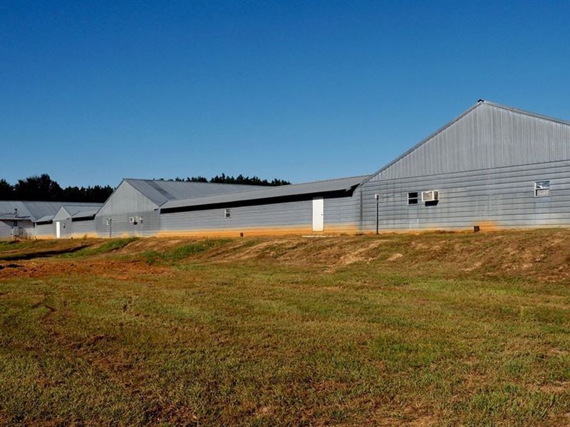 3 House Poultry Breeder Farm, Resid : Liberty : Amite County : Mississippi