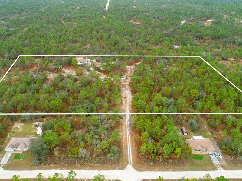 11.3 Acre Home in Weeki Wachee : Weeki Wachee : Hernando County : Florida