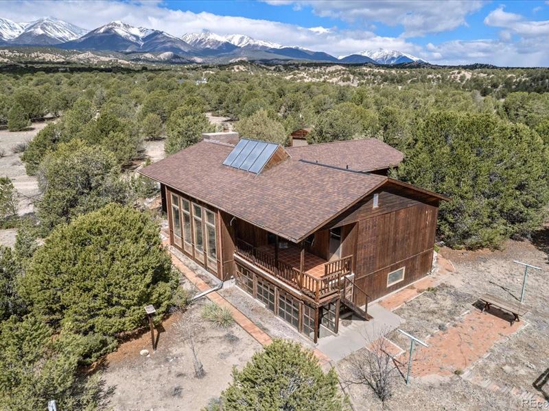 Custom Home on 36+ Treed Acres : Salida : Chaffee County : Colorado