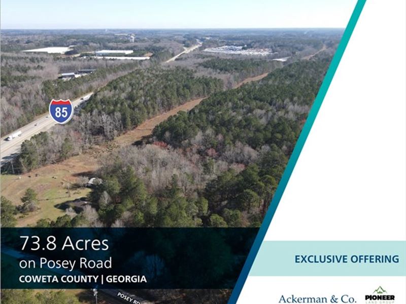 73.8 Acres, Posey Road : Newnan : Coweta County : Georgia