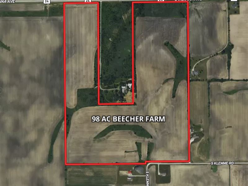 98 Acre Beecher Farm : Beecher : Will County : Illinois