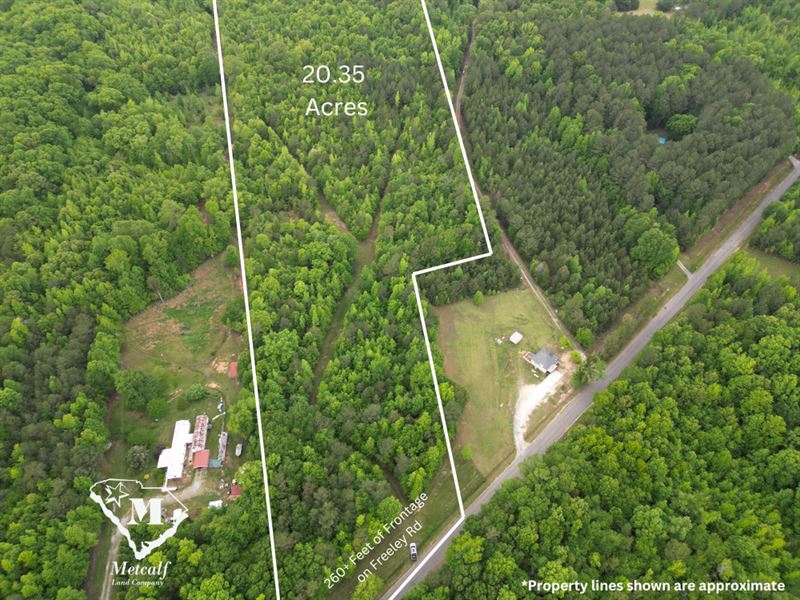 20 Acre Farm in Ware Shoals : Donalds : Abbeville County : South Carolina