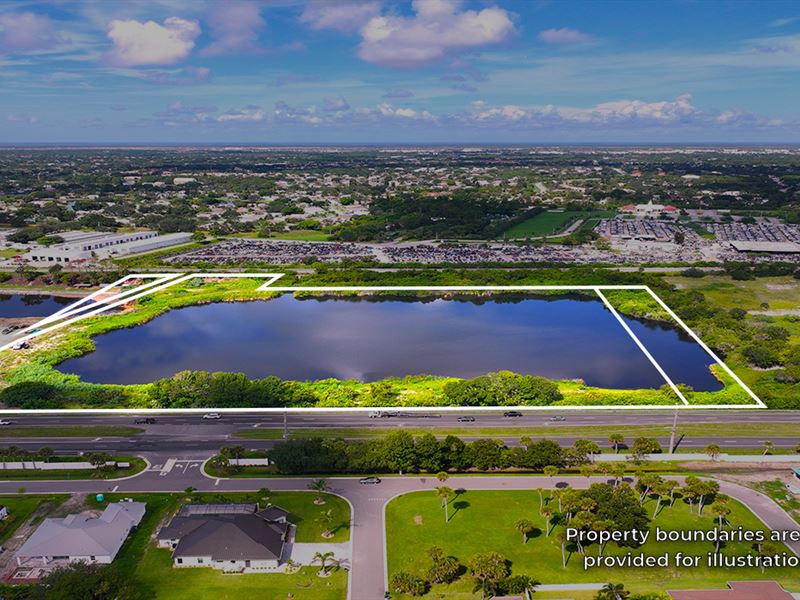 Prime Commercial Land with Wetland : Rockledge : Brevard County : Florida