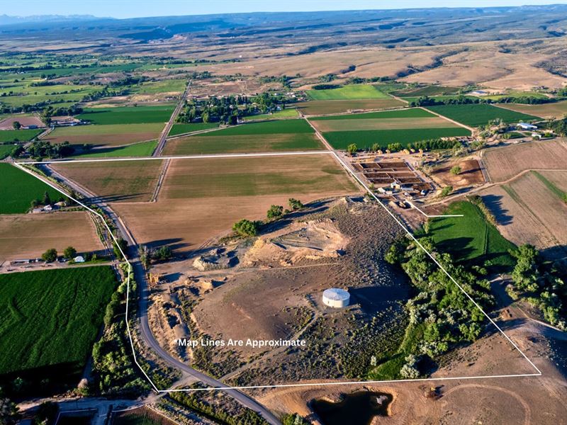 Farm Land with Hilltop Gravel Pit : Olathe : Montrose County : Colorado