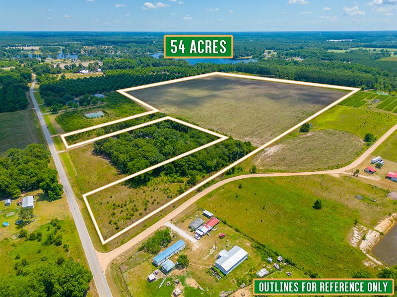 Charming 54.5 Acre Tract : Baxley : Appling County : Georgia