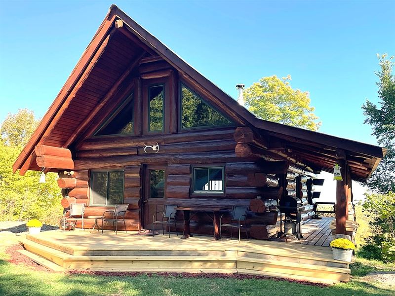 Michigan Log Cabin, 80 Acres : Marquette : Marquette County : Michigan