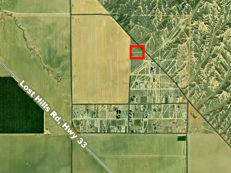 Agricultural 10 Acres, Great Price : Coalinga : Fresno County : California