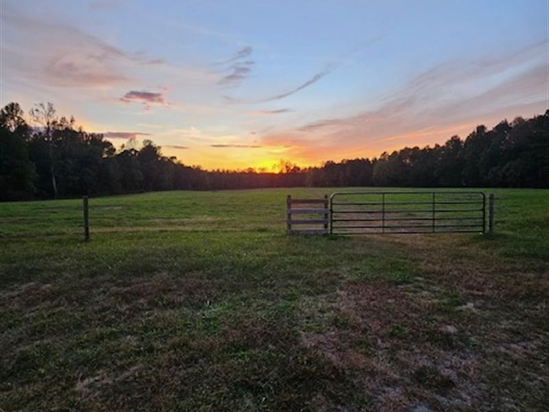 Fenced Fields, Timber and Relaxing : Blackstone : Nottoway County : Virginia