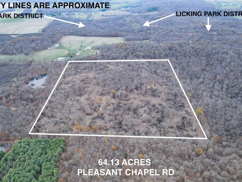 Pleasant Chapel Rd, 64 Acres, Lic : Newark : Licking County : Ohio