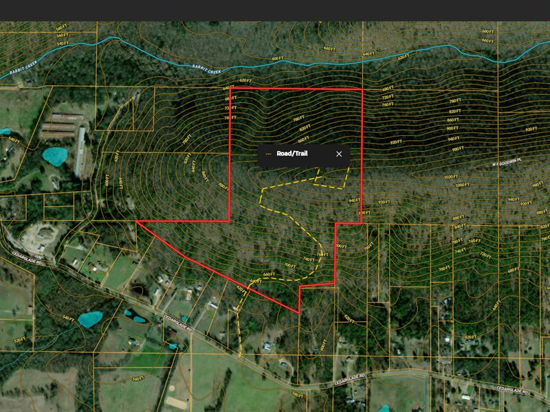 60.98 Acres in Hot Springs, AR : Hot Springs : Garland County : Arkansas