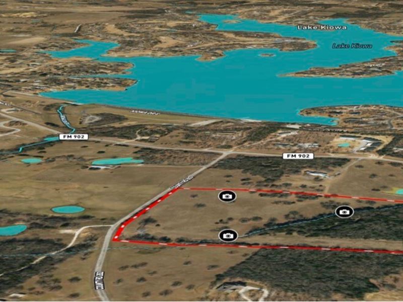 Lake Kiowa Area Land for Sale : Gainesville : Cooke County : Texas