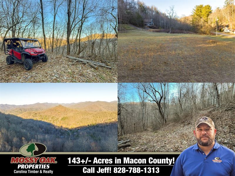 142 Acres in Macon County : Franklin : Macon County : North Carolina