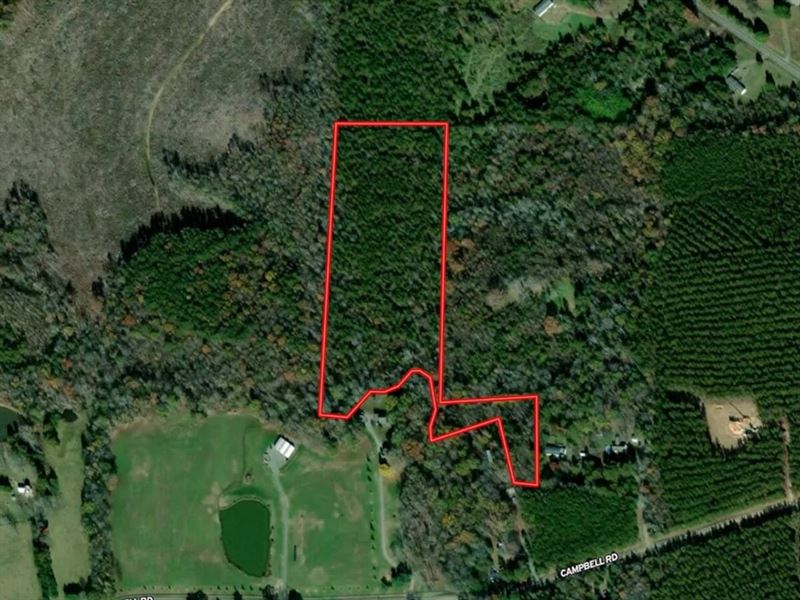 13.31 Acre Secluded Building Lot fo : Bear Creek : Chatham County : North Carolina