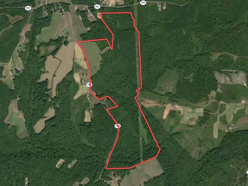 153.44 Acres of Recreational, Hunti : Scottsburg : Halifax County : Virginia